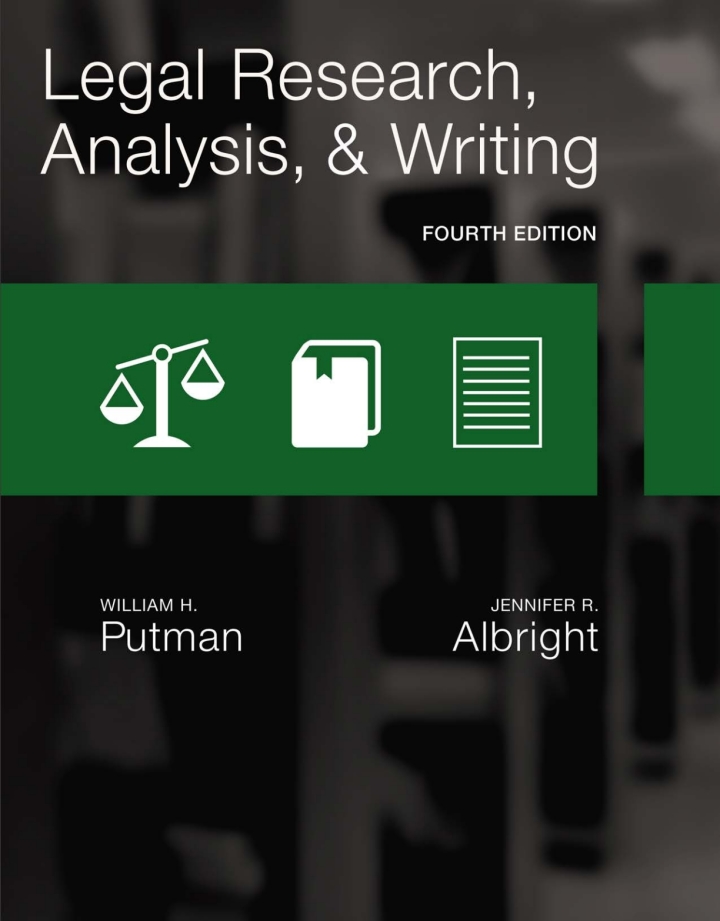 legal research analysis and writing 4th edition